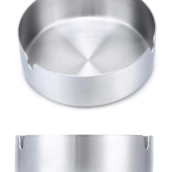 4.6 Inch Round Stainless Steel Ashtray