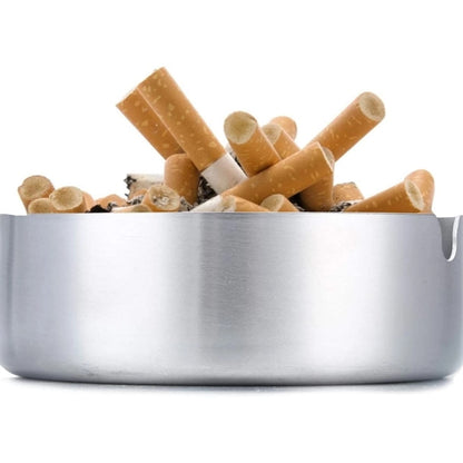 4.6 Inch Round Stainless Steel Ashtray