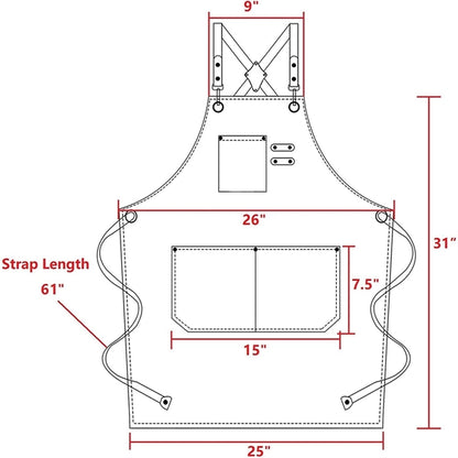 Chef Apron For Men Women With Large Pocket