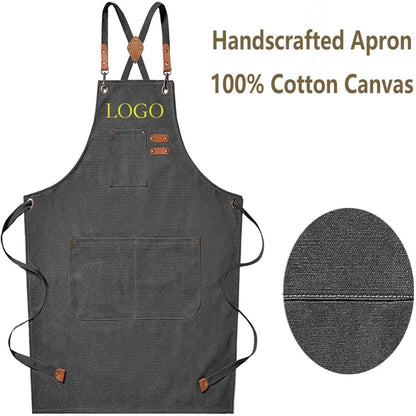 Chef Apron For Men Women With Large Pocket
