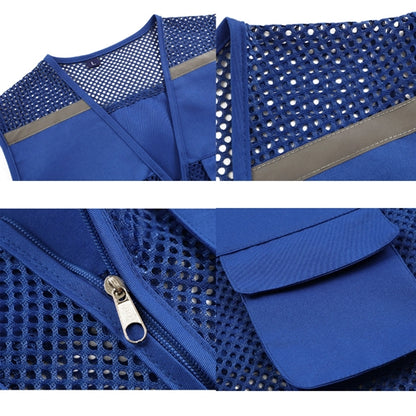 Multi-Pocket Volunteer Vest With Reflective Stripe