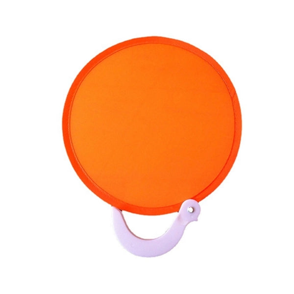 Foldable Nylon Fan with Plastic Handle