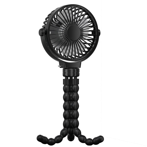 Rechargeable Mini Stroller Tripod Clip-on Baby Fan