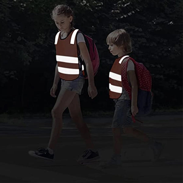 Kids Teenager Safety Vest with Reflective Strips