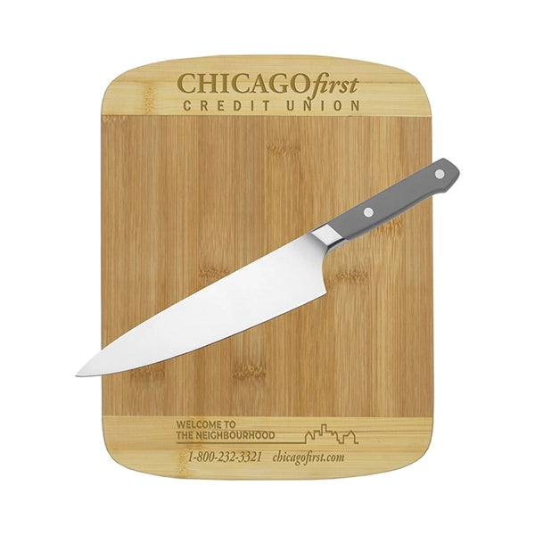 Joaquin  Two-Tone Bamboo Cutting Board