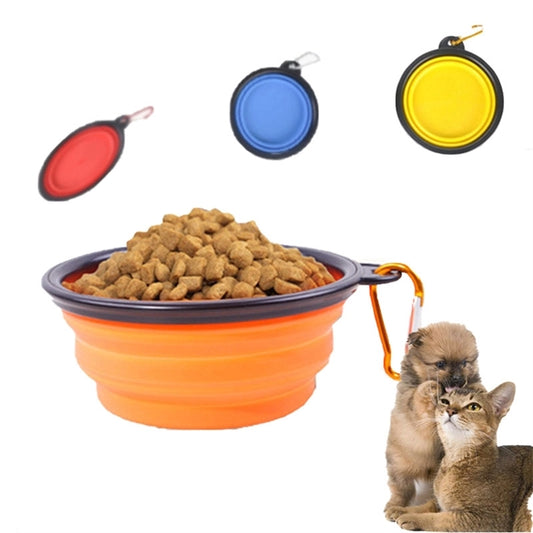 Portable Foldable Pet/Dog Bowl with Carabiners