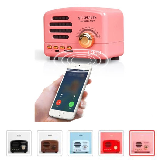 Retro Portable Bluetooth Speaker With Radio
