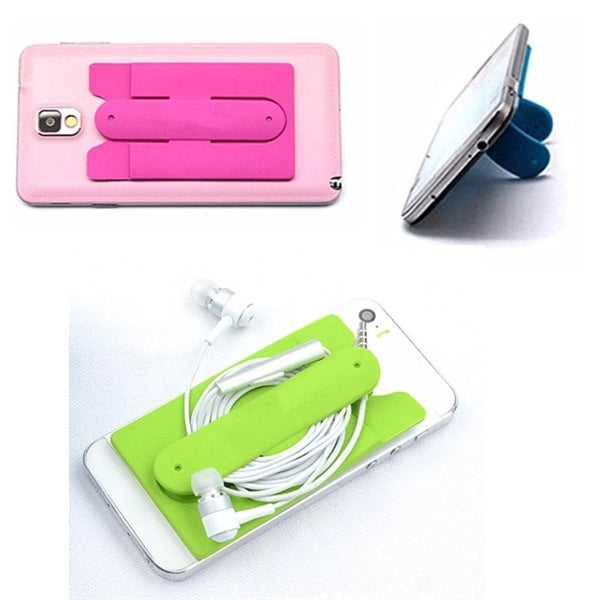 Card Holder With Cell Phone Stand