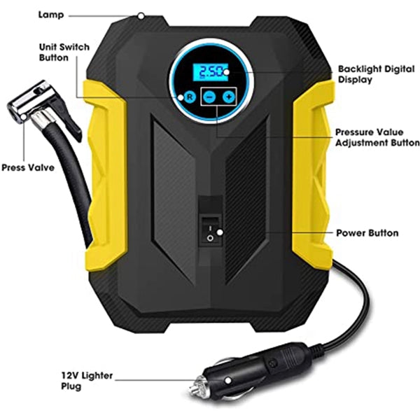 Auto Pump Digital Air Compressor For Car