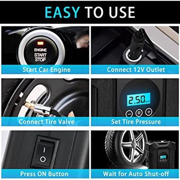 Portable Air Compressor Tire Inflator
