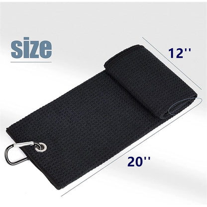 Trifold Waffle Pattern Golf Towel