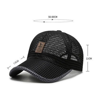 Summer Full Mesh Baseball Cap Trucker Hat