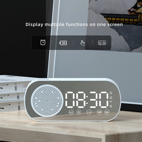 New Wireless Bluetooth Speaker Clock Dual Alarm