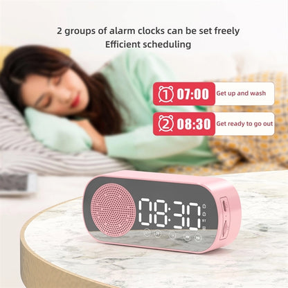 New Wireless Bluetooth Speaker Clock Dual Alarm