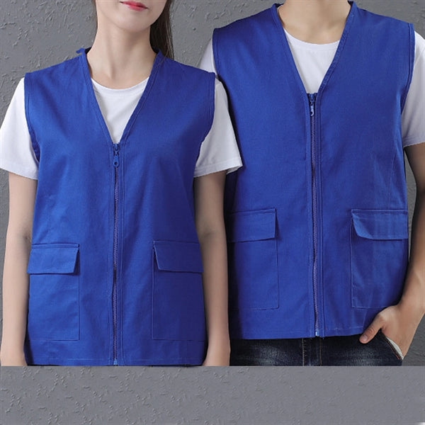Zipper Uniform Volunteer Vest