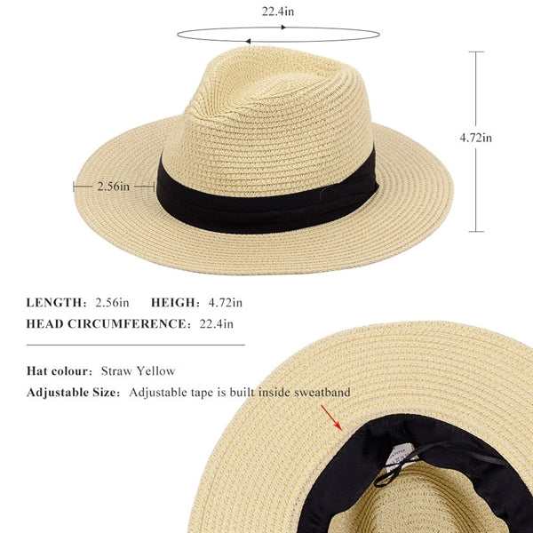 Summer Beach Sun Straw Hat Upf50+