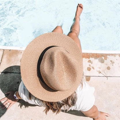 Summer Beach Sun Straw Hat Upf50+