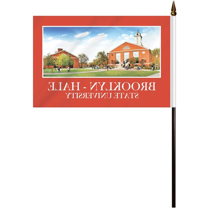 6" x 9" Single Reverse Polyester Stick Flags