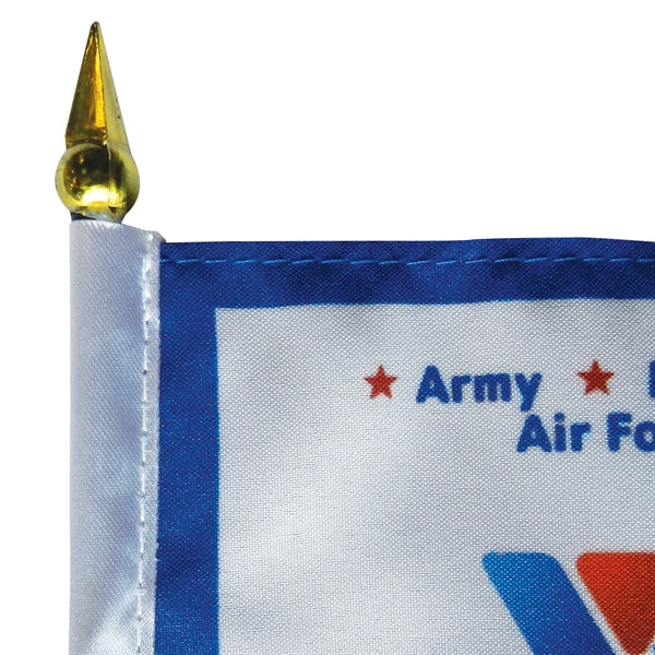 6" x 9" Double Sided Polyester Stick Flags