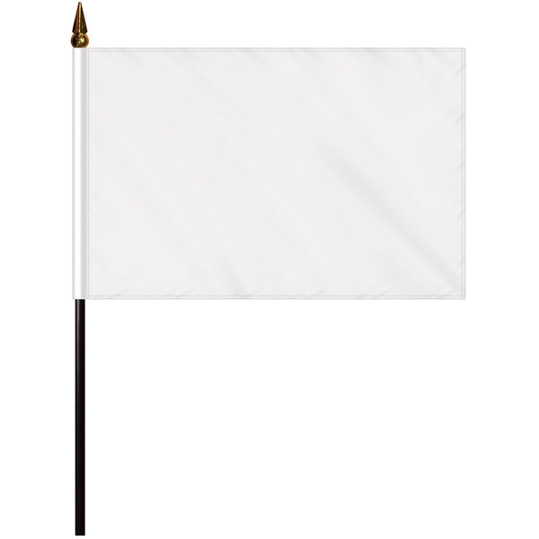 8" x 12" Single Reverse Polyester Stick Flags