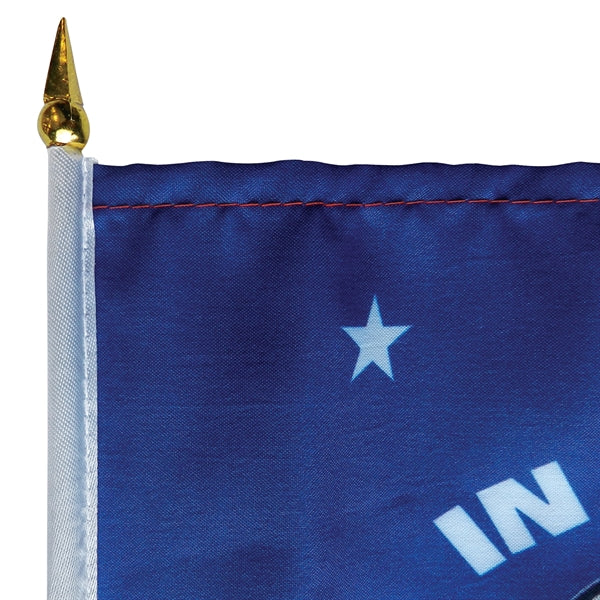 8" x 12" Single Reverse Polyester Stick Flags