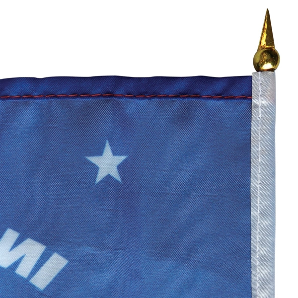 8" x 12" Single Reverse Polyester Stick Flags