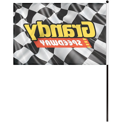 12" x 18" Single Reverse Polyester Stick Flags