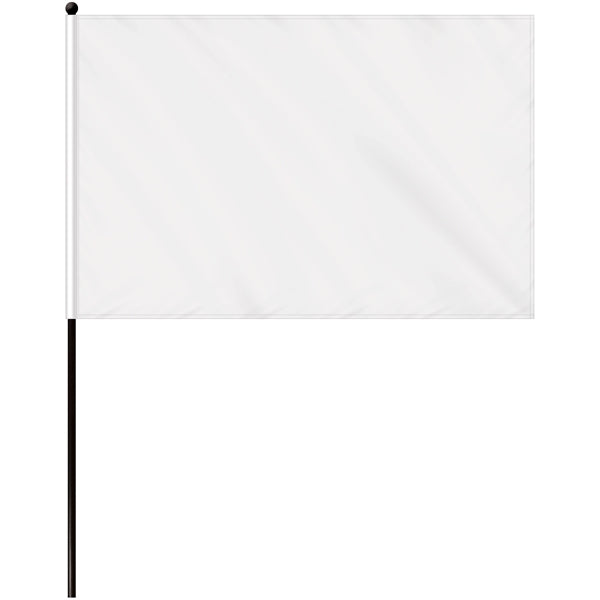 12" x 18" Single Reverse Polyester Stick Flags