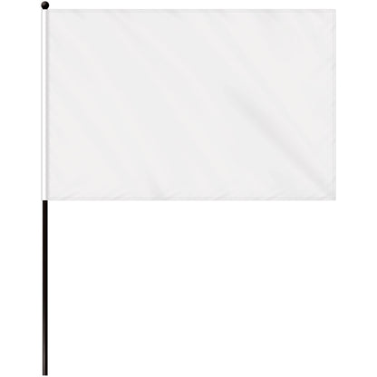 12" x 18" Single Reverse Polyester Stick Flags