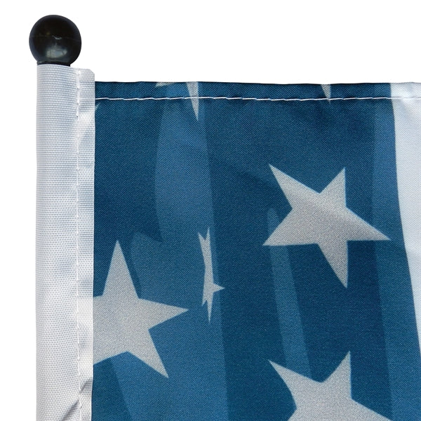 12" x 18" Single Reverse Polyester Stick Flags