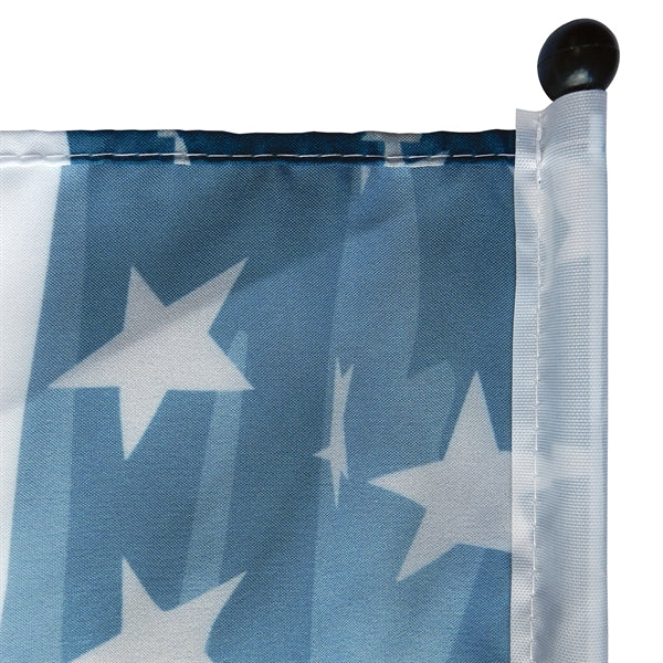 12" x 18" Single Reverse Polyester Stick Flags