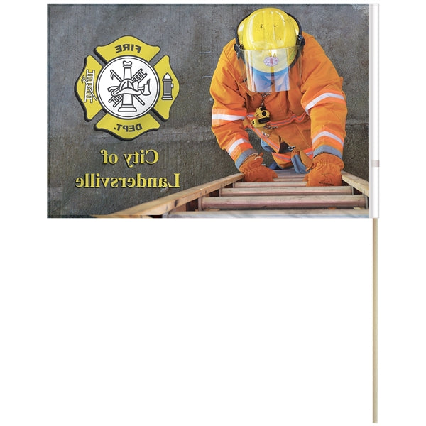 16" x 24" Single Reverse Polyester Stick Flags