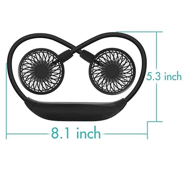Portable Neck Fan With 2500Mah Battery