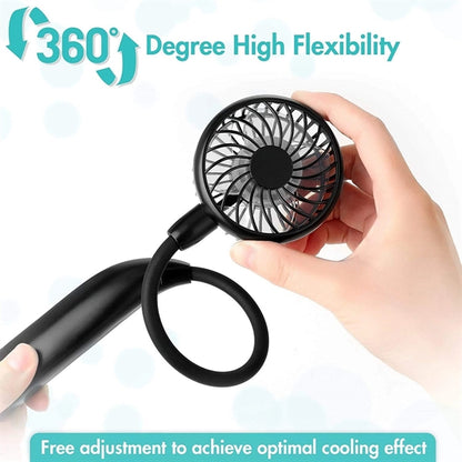 Portable Neck Fan With 2500Mah Battery