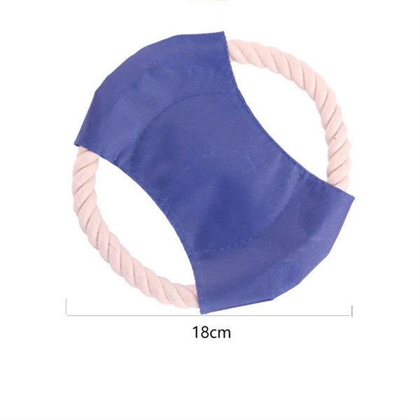 Pet Dog Flying Disc Cotton Rope Toy