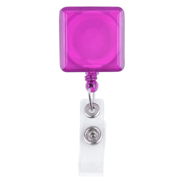 Square-Shaped Retractable Badge Holder