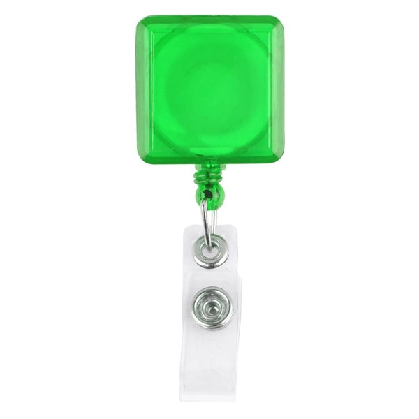 Square-Shaped Retractable Badge Holder