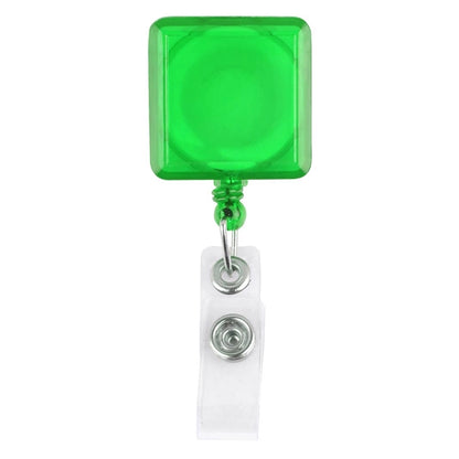 Square-Shaped Retractable Badge Holder
