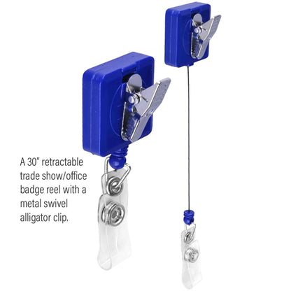 Square-Shaped Retractable Badge Holder