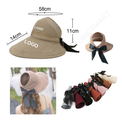 Womens Sun Straw Visor Hat