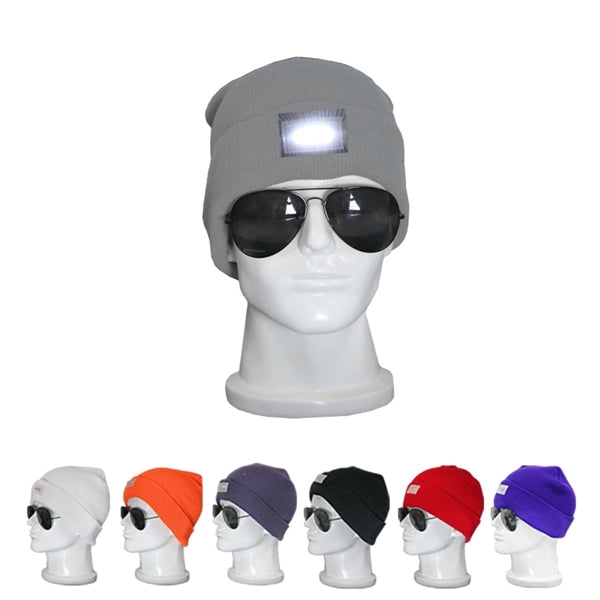 Led Beanie Hat With Light