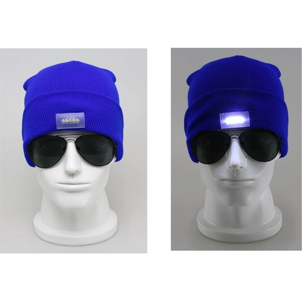 Led Beanie Hat With Light