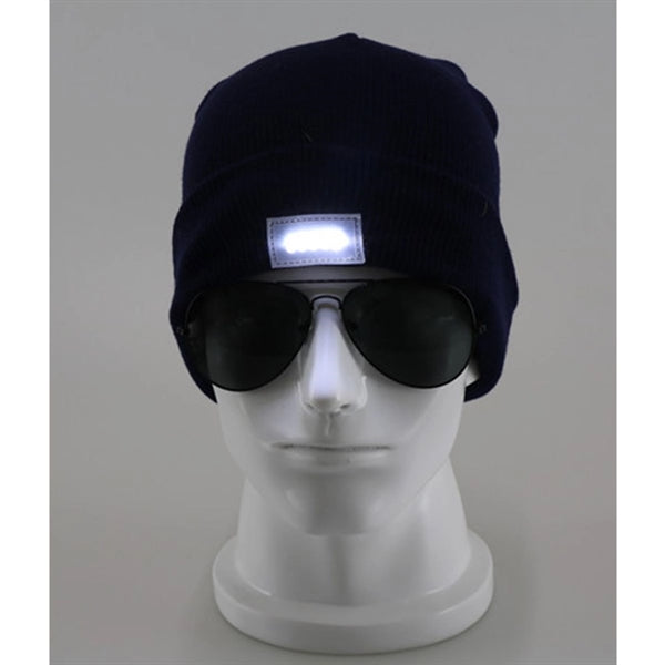 Led Beanie Hat With Light