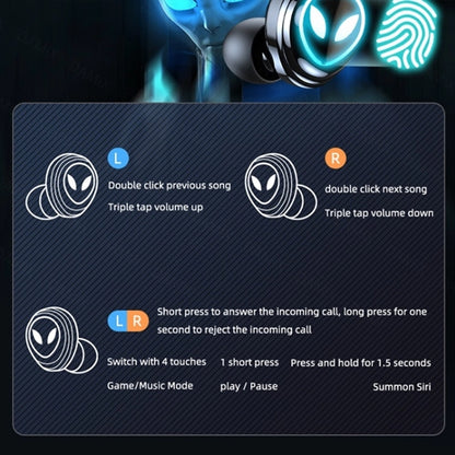 M10 Wireless Bluetooth Earbuds Touch Control Headphones