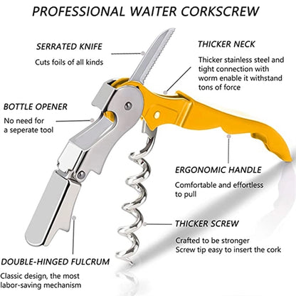 Professional Waiter Corkscrew Wine Opener Set