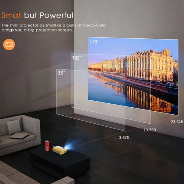Led Portable Projector 1920*1080P Home Use