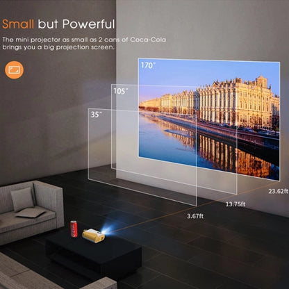 Led Portable Projector 1920*1080P Home Use