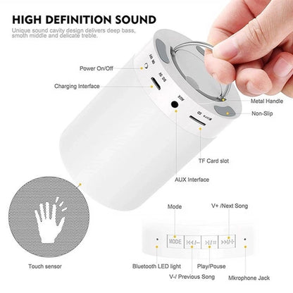 Portable Night Light Bluetooth Speaker