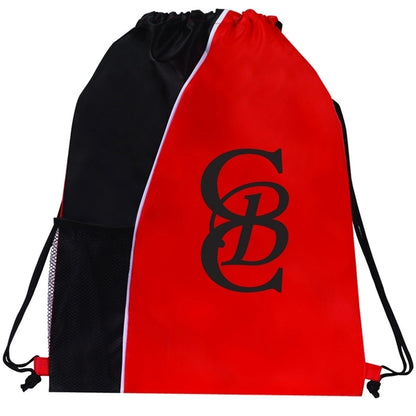 210D Polyester Drawstring Sport & Gym Backpack w/ Pocket