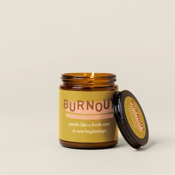 Glass Jar Candle with Lid - Label